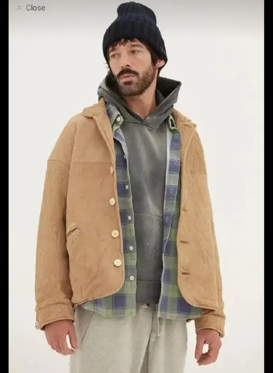 (4) 비즈빔 23AW PIONEER KHADI CHECK SHILT